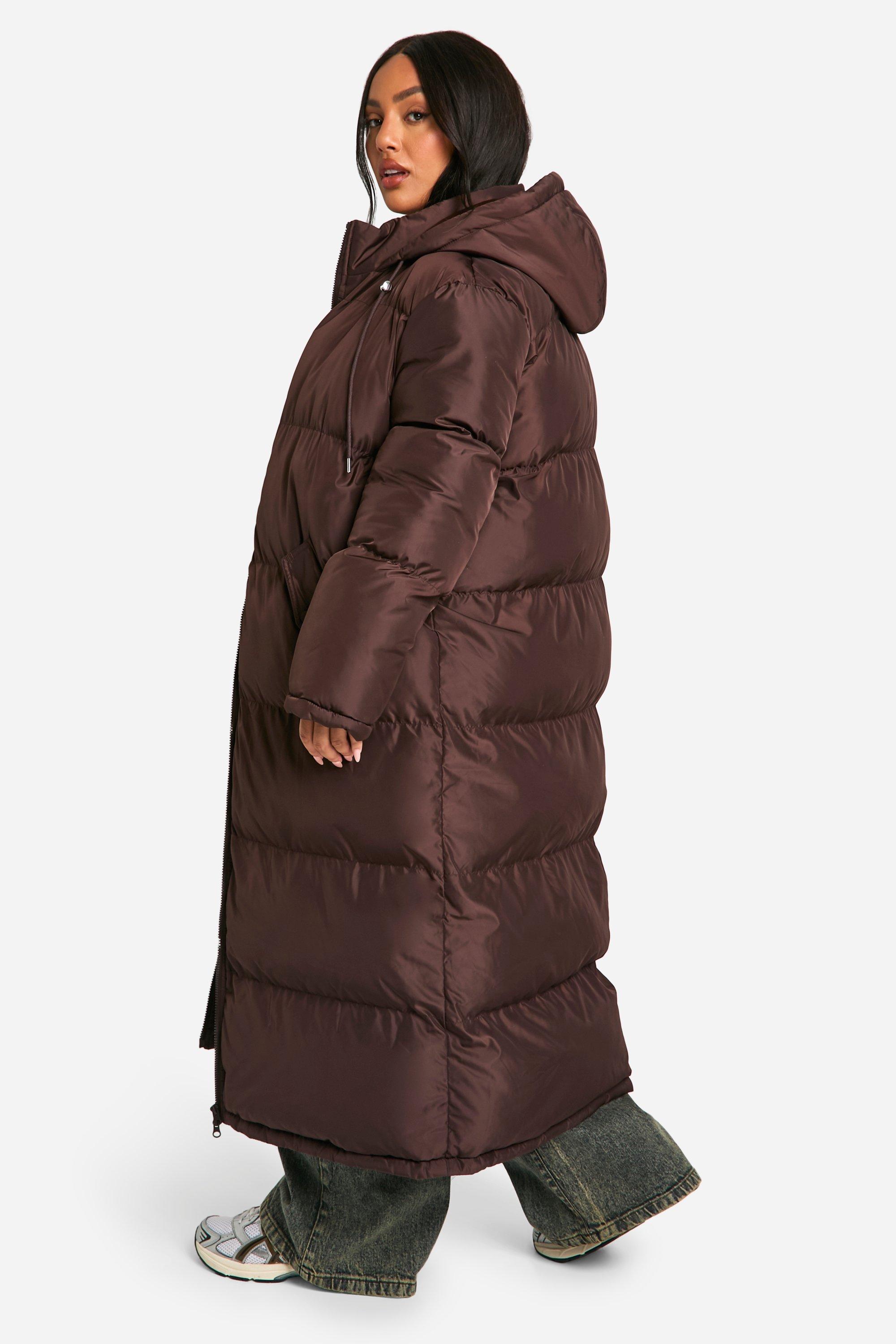 Boohoo long hot sale puffer coat