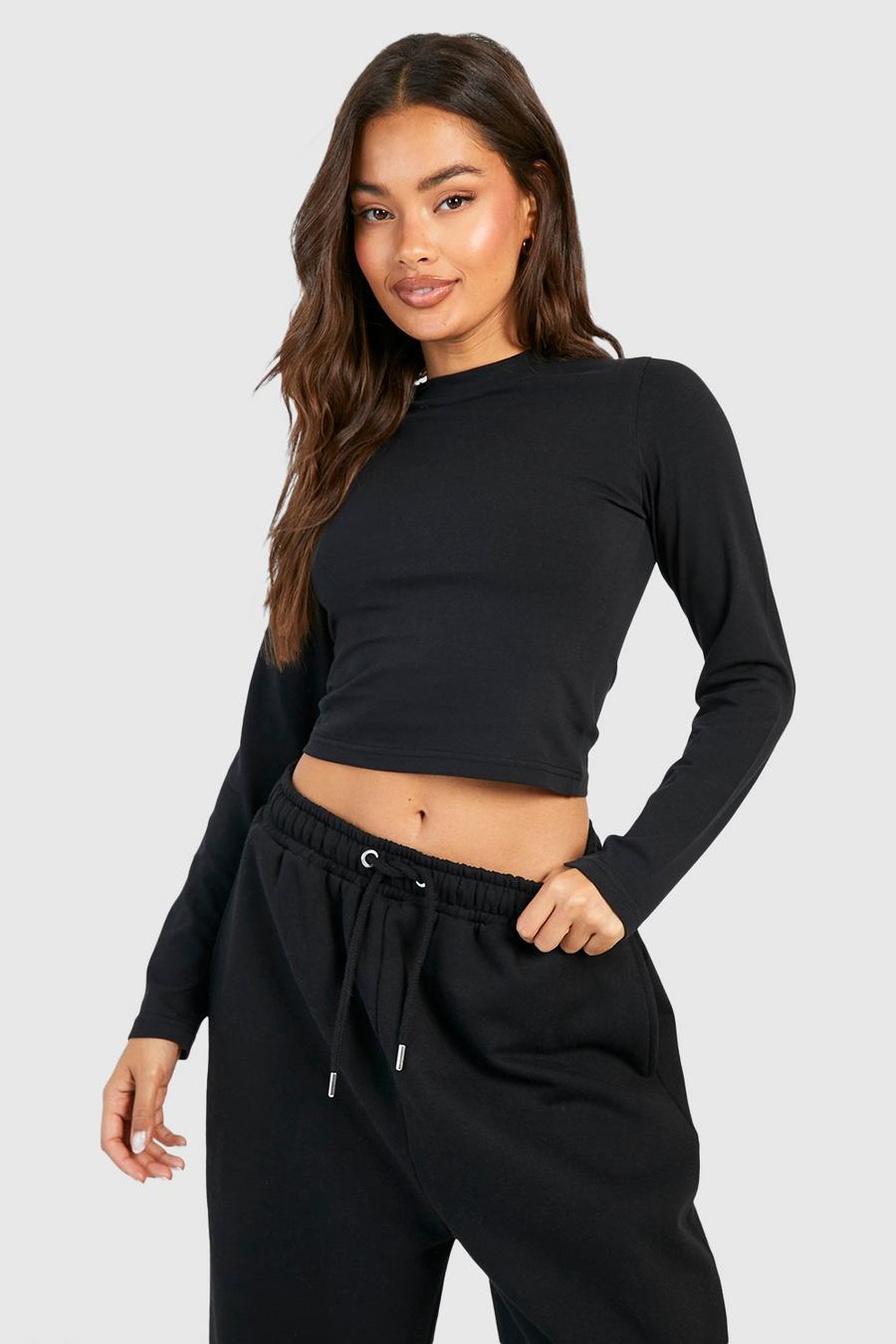 Black Two Pack Crew Neck Top