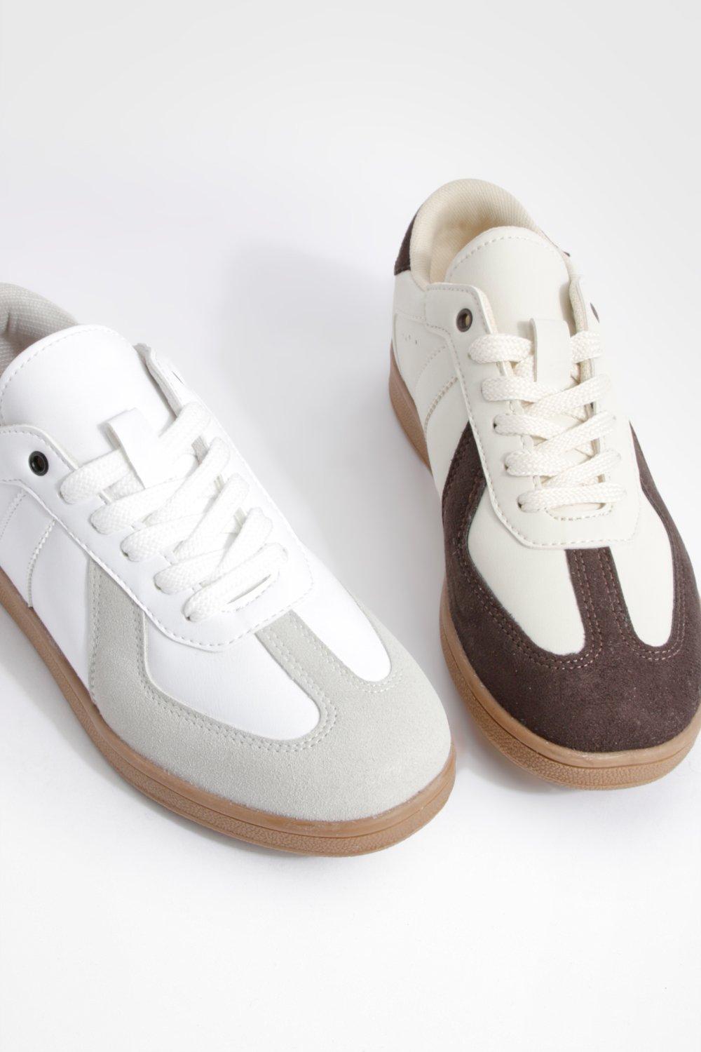 White gum store sole trainers