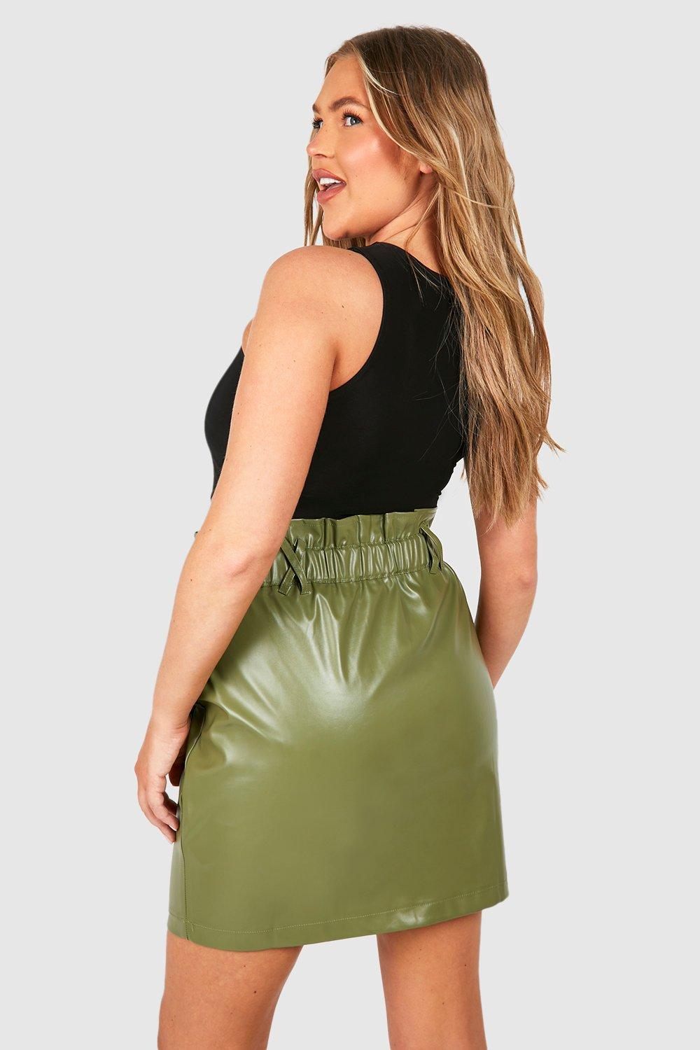 Paper bag outlet skirt boohoo