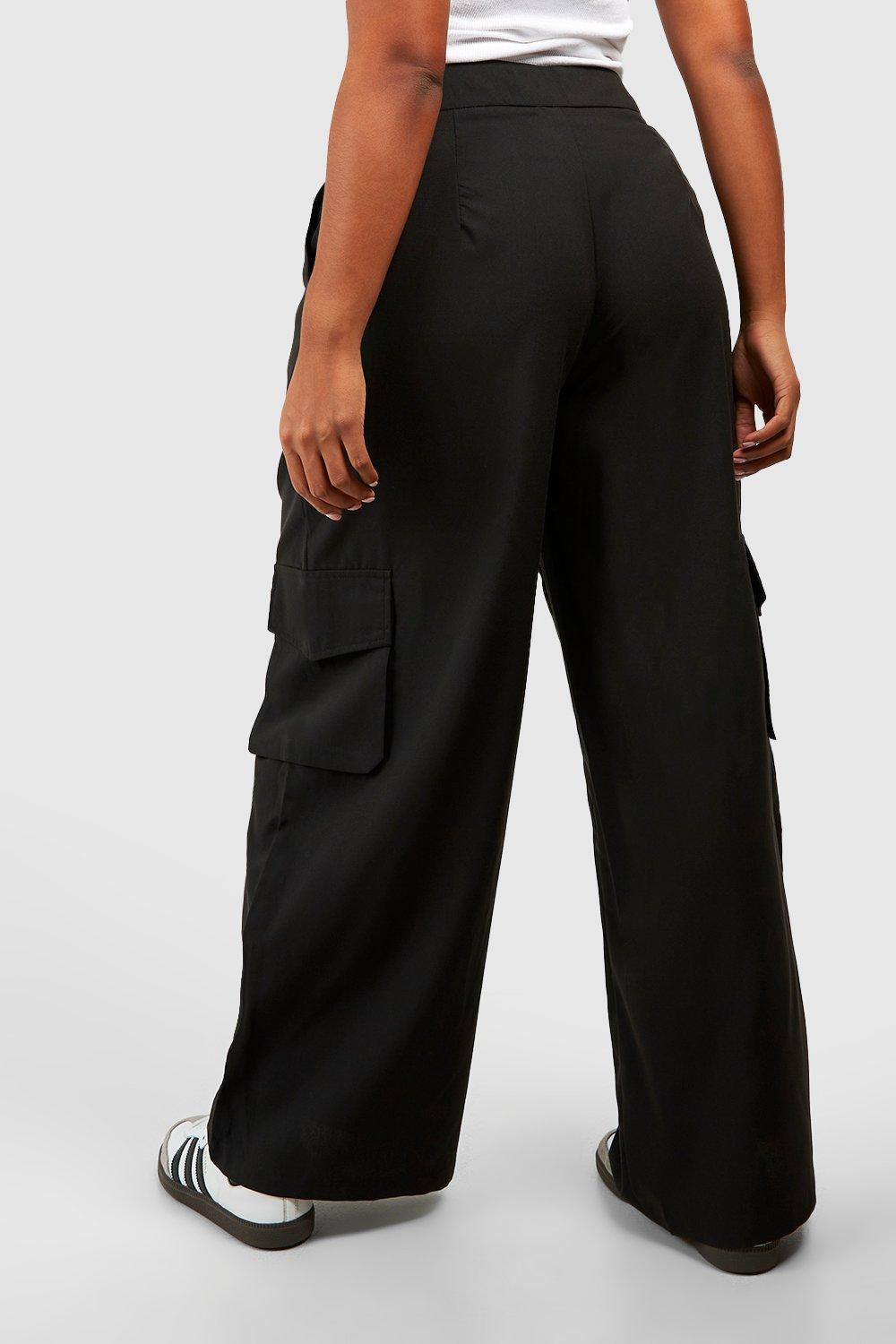 Black tailored best sale cargo pants