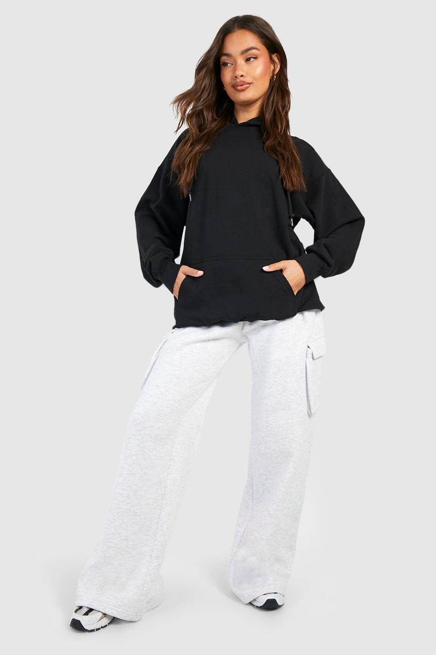 Pantalón deportivo de pernera súper ancha con bolsillos cargo, Ash grey image number 1