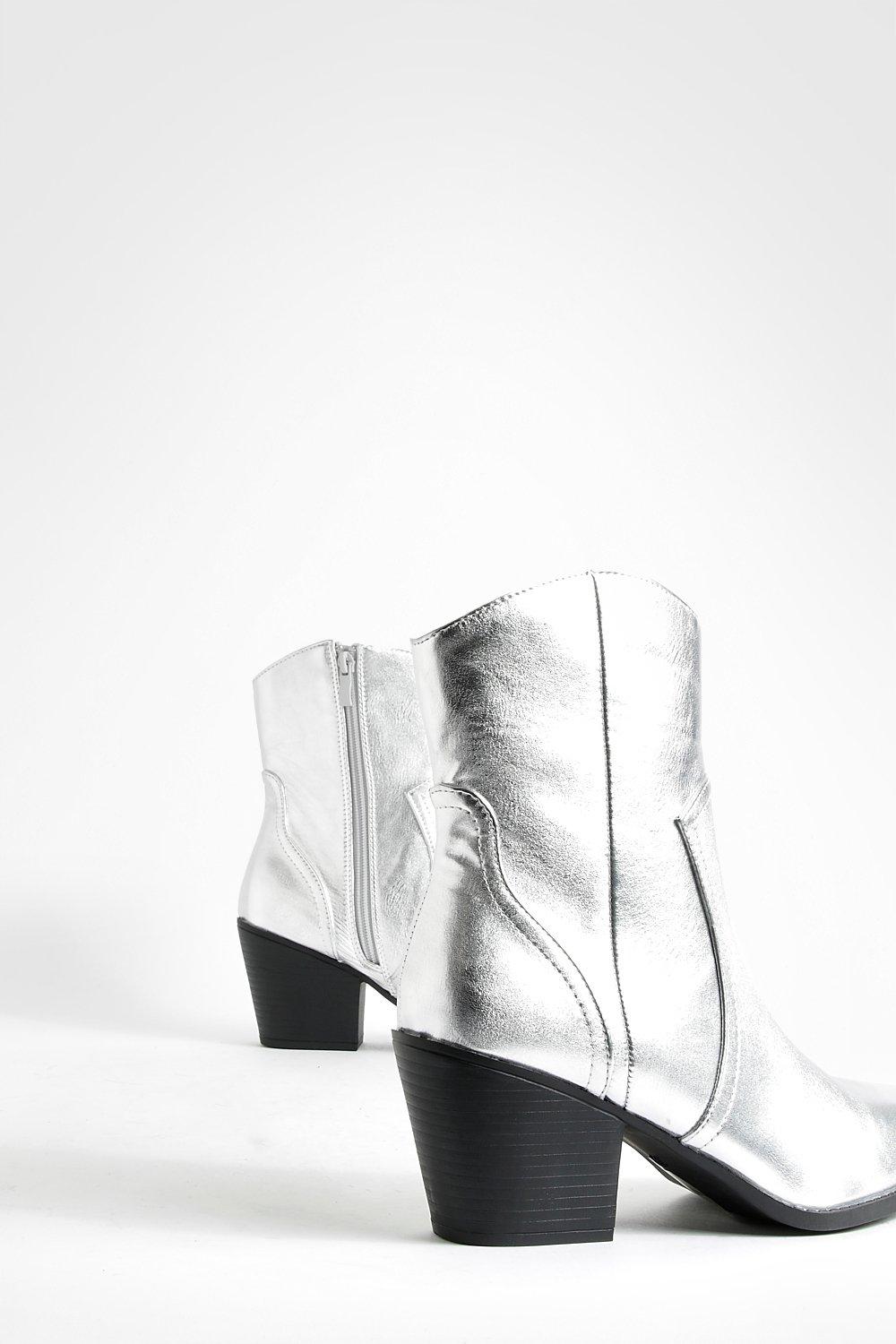 Metallic ankle boots clearance uk