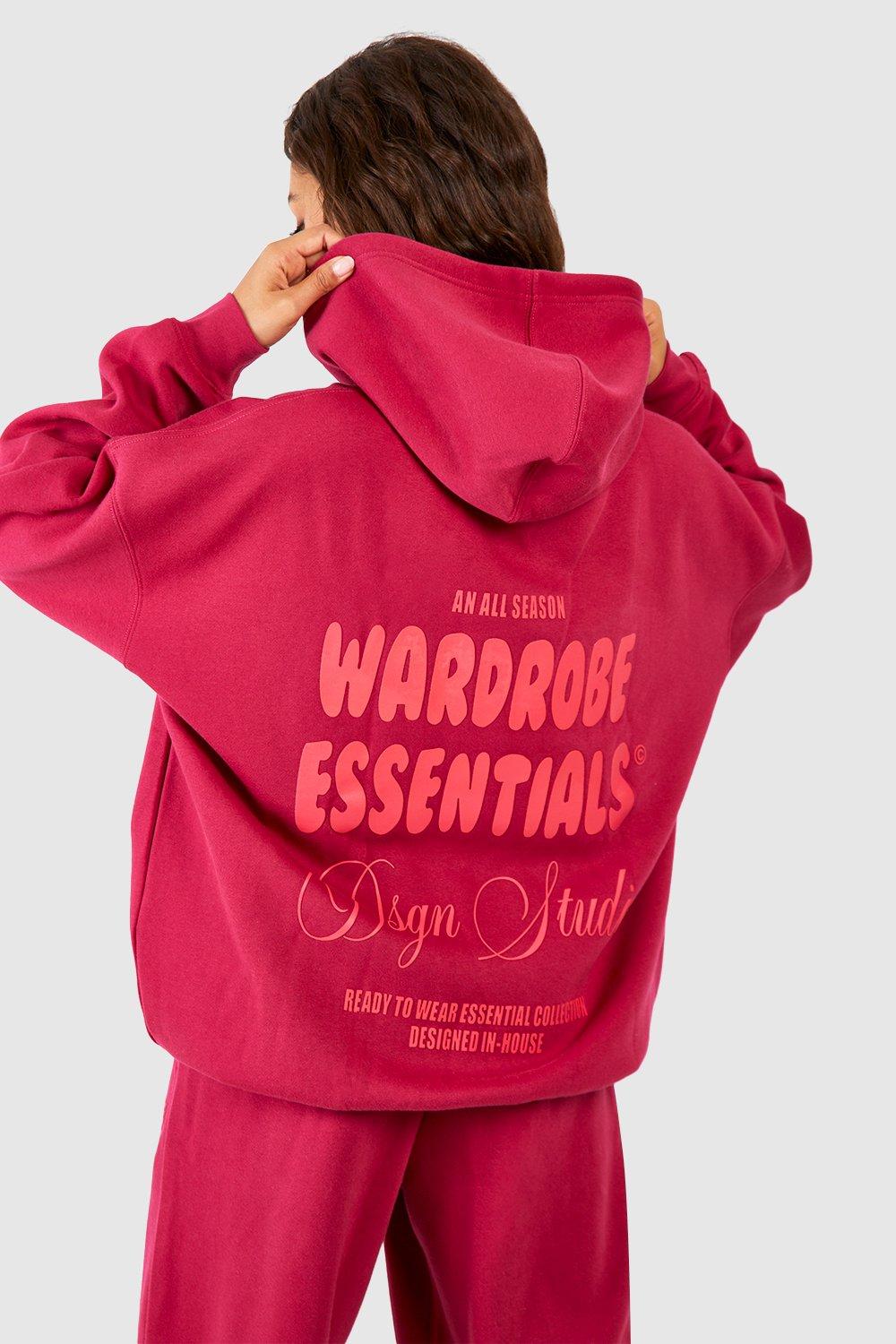 Wardrobe Essentials Slogan Oversized Hoodie