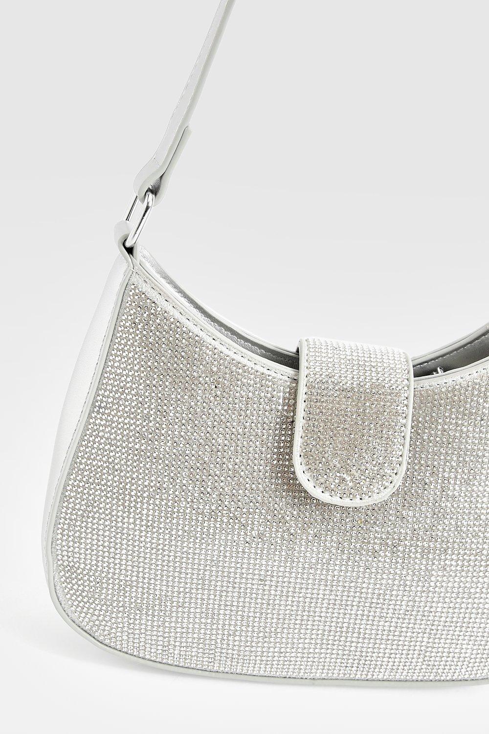 Boohoo silver bag hotsell