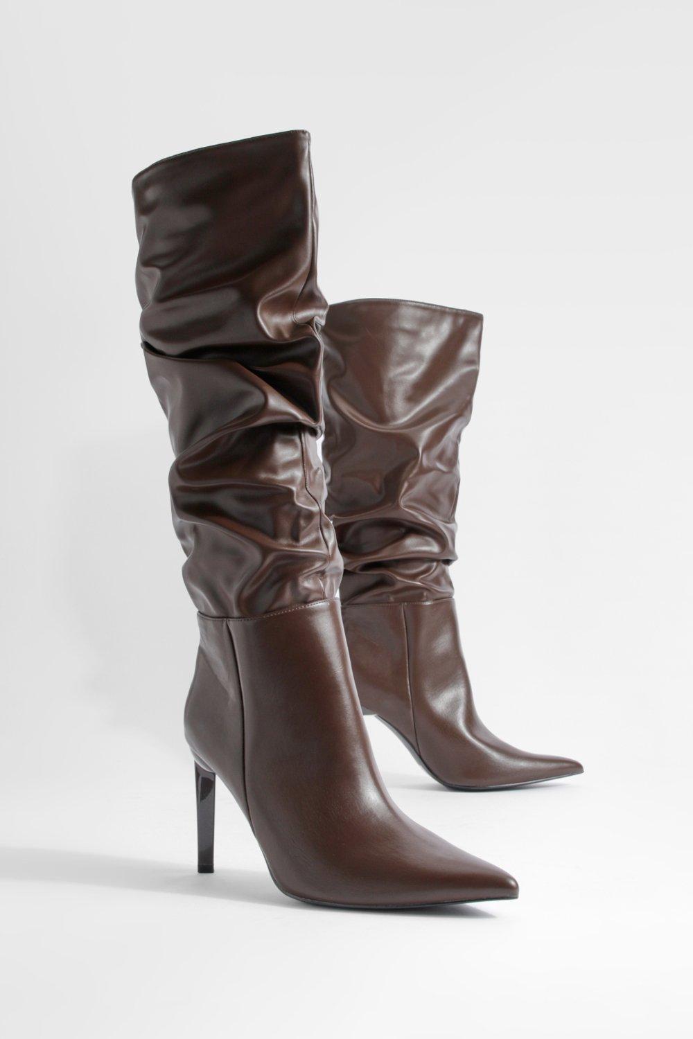 Wide fit 2025 ruched boots