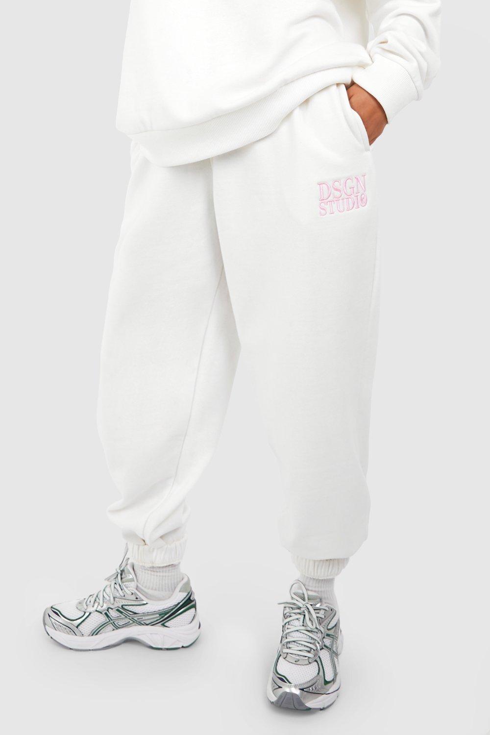 Petite best sale white jogger