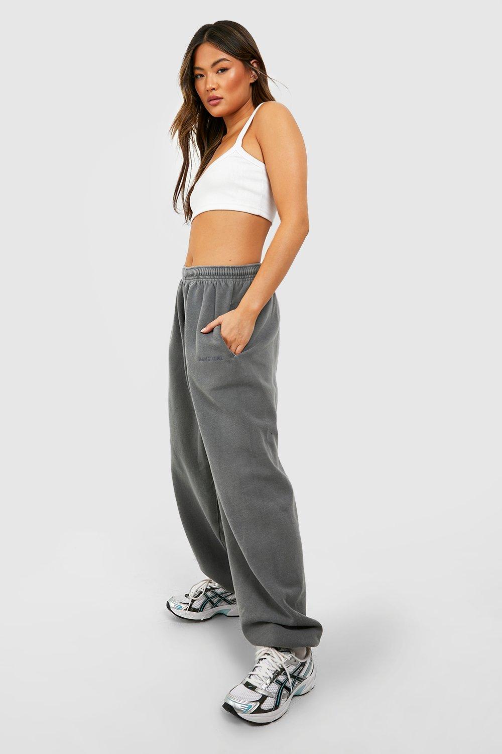 Grey store joggers boohoo