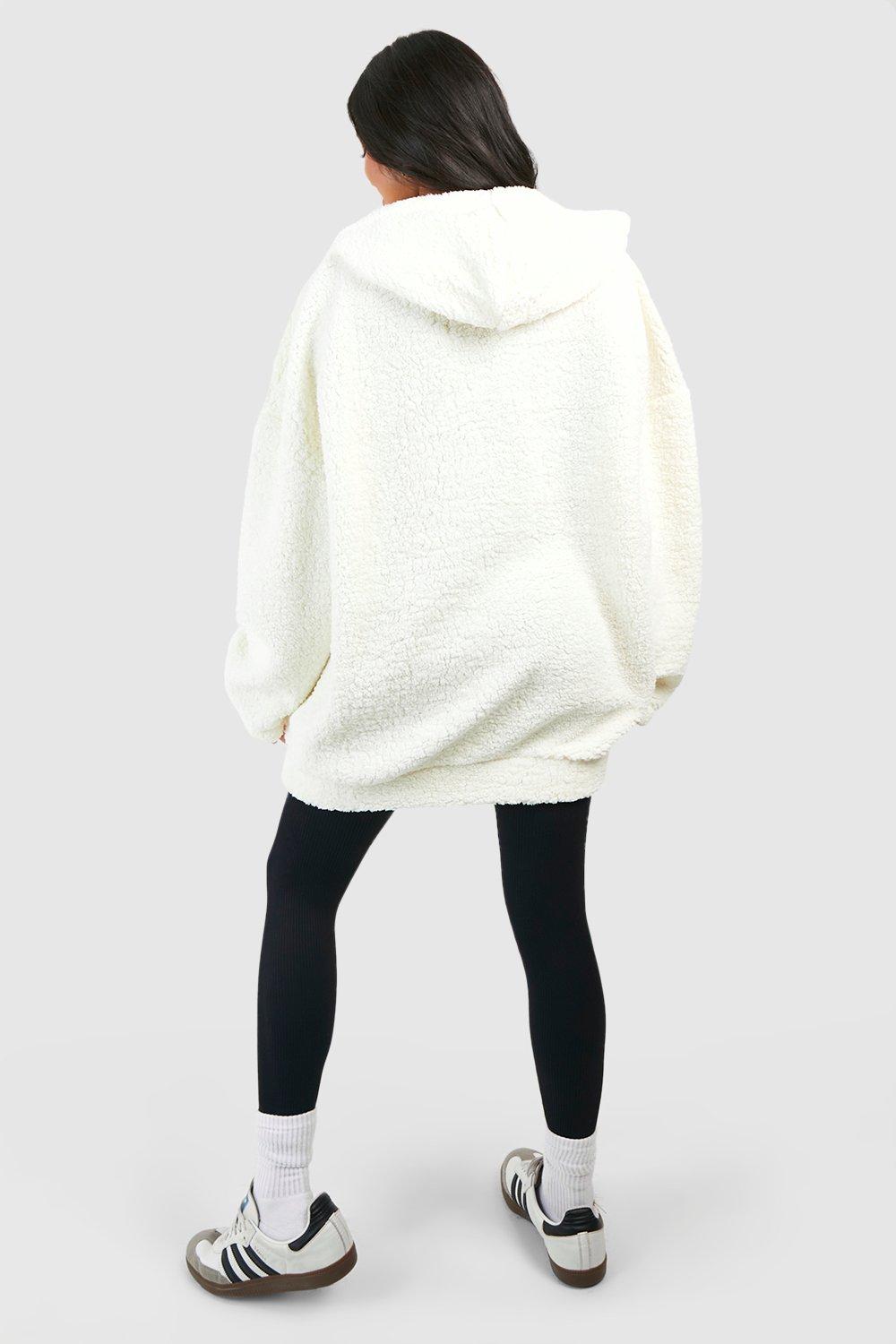 Petite white online hoodie