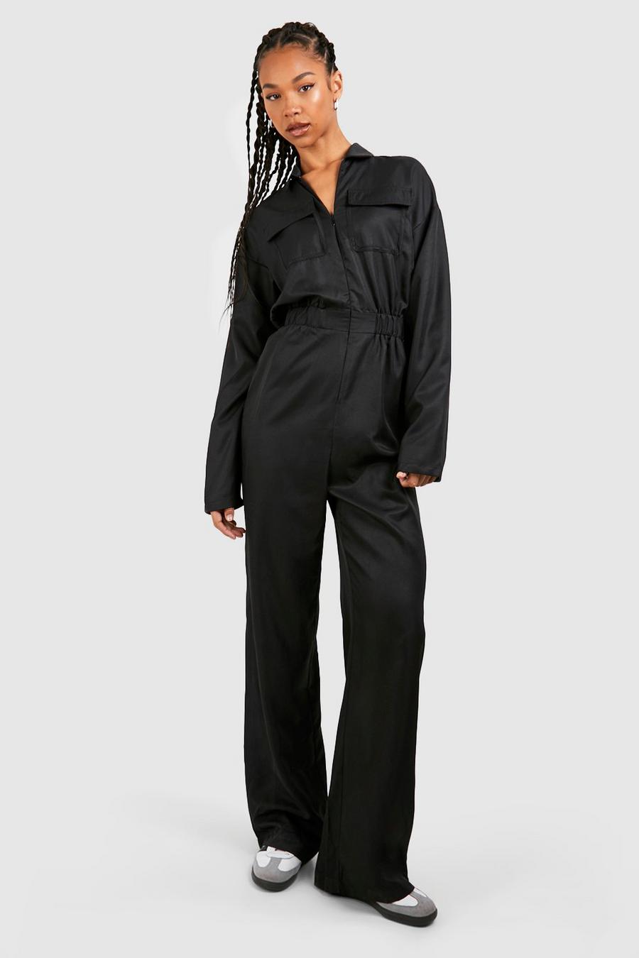Black Tall Utility Overall