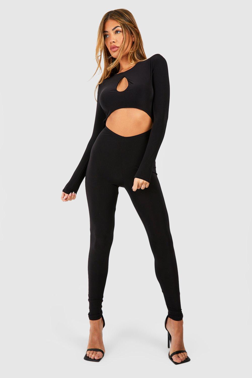 Black cut cheap out jumpsuit