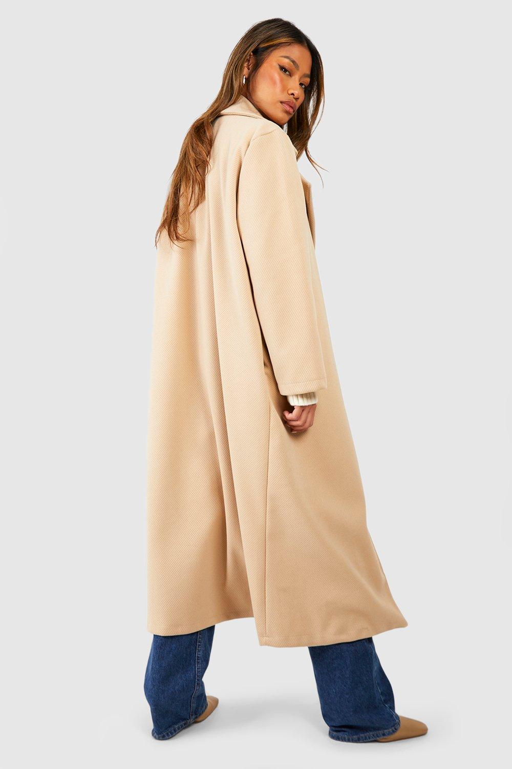 Maxi coat beige sale