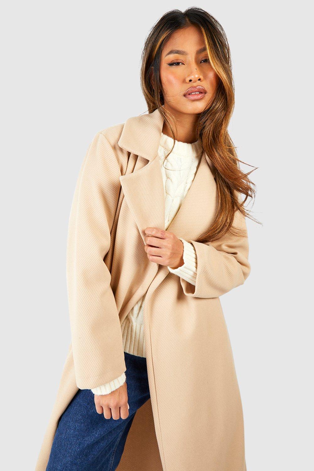 Oversized Maxi Coat Beige