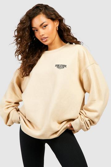 Sand Beige Dsgn Studio Sports Club Oversized Sweatshirt