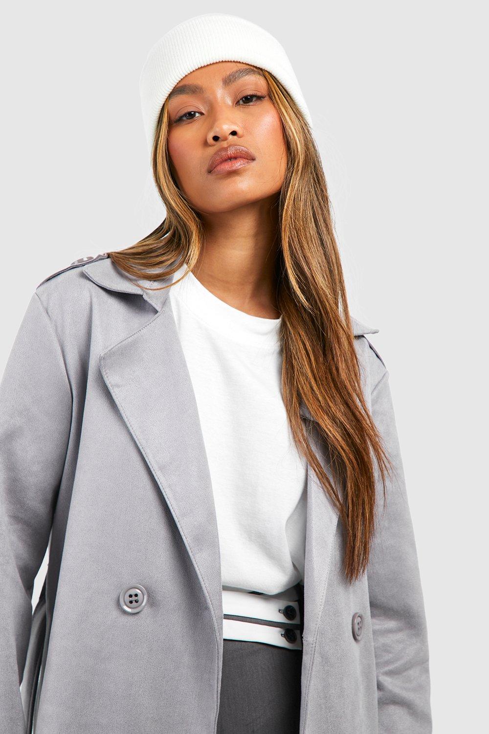 Boohoo trench hot sale coat