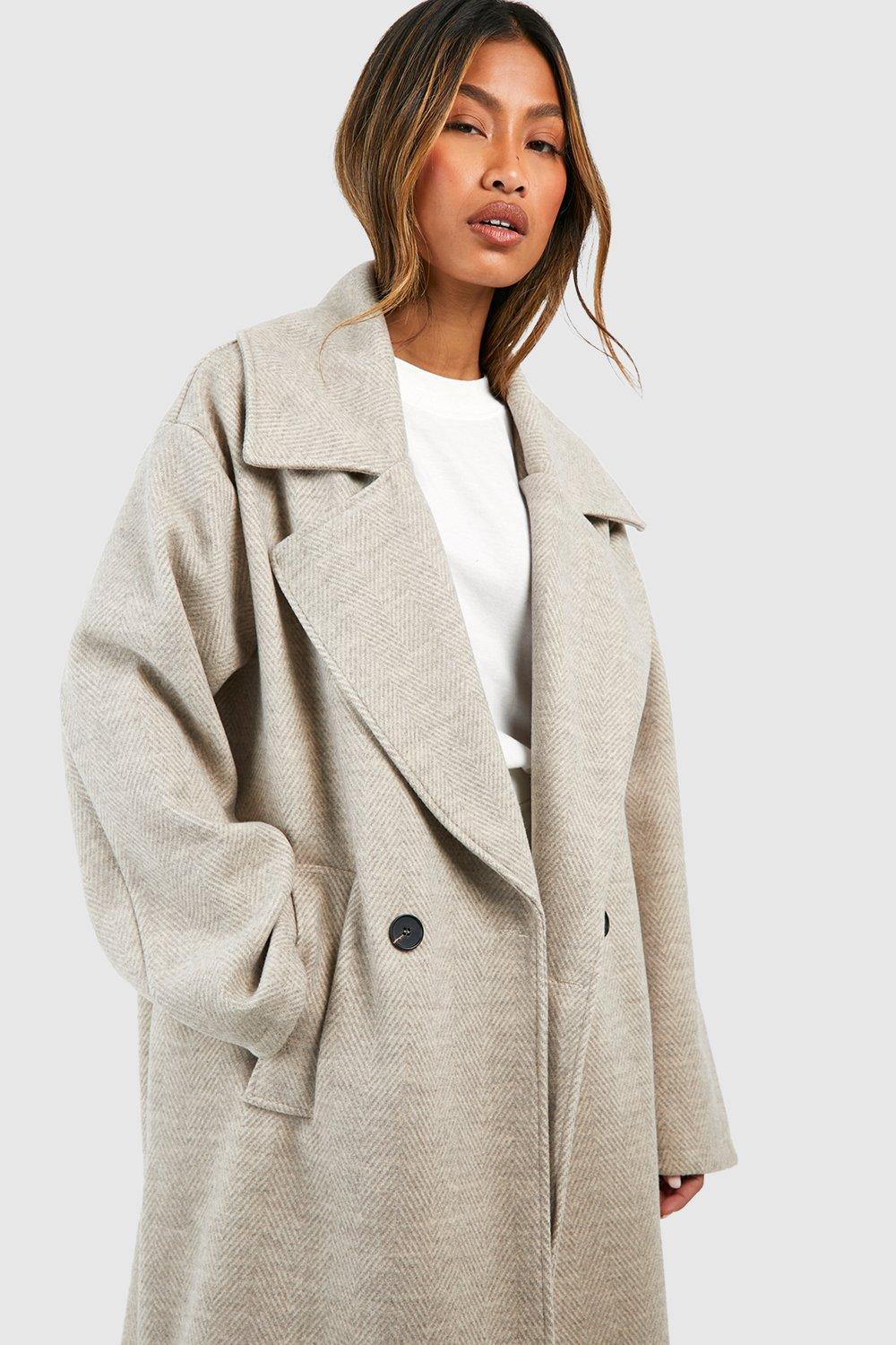 Mid length wool coat deals