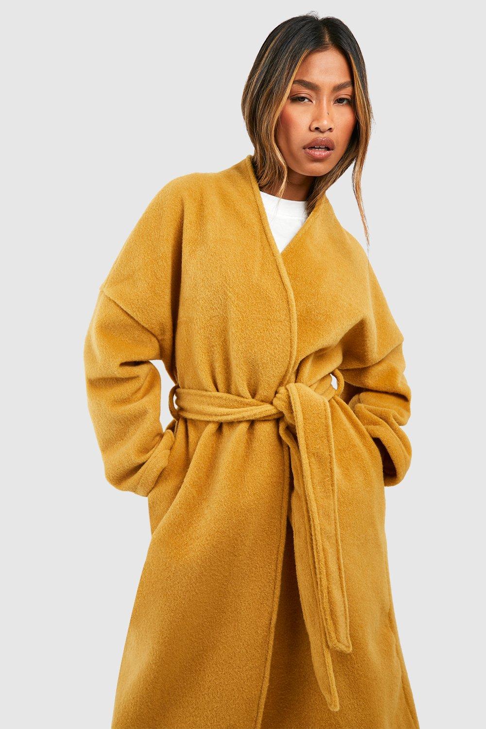 Mustard 2025 belted coat