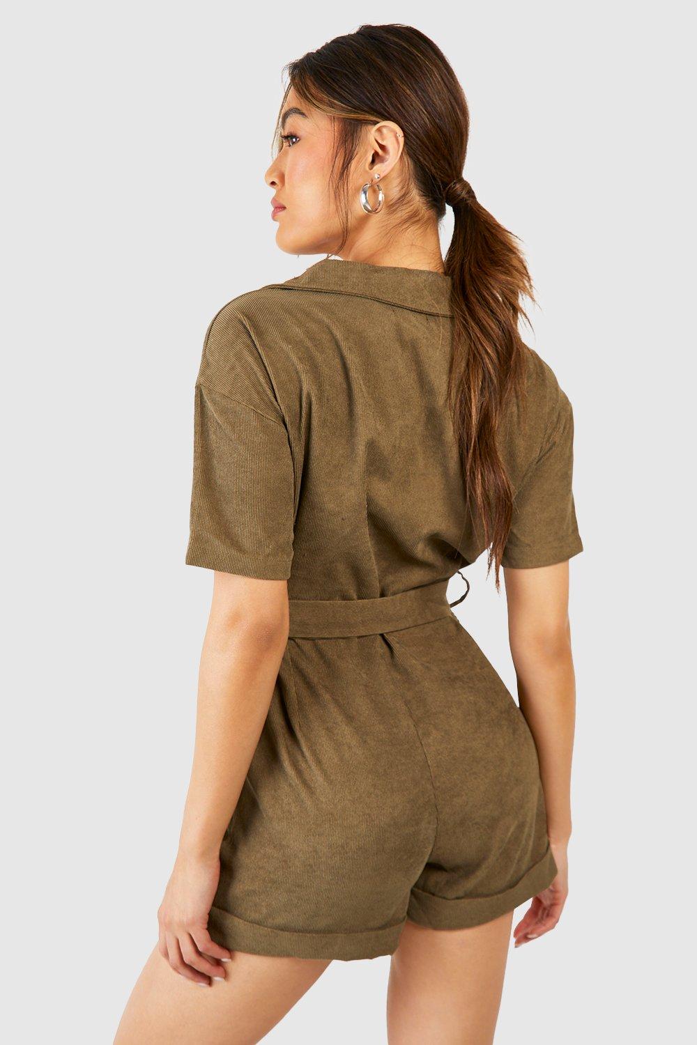 Boohoo best sale utility playsuit