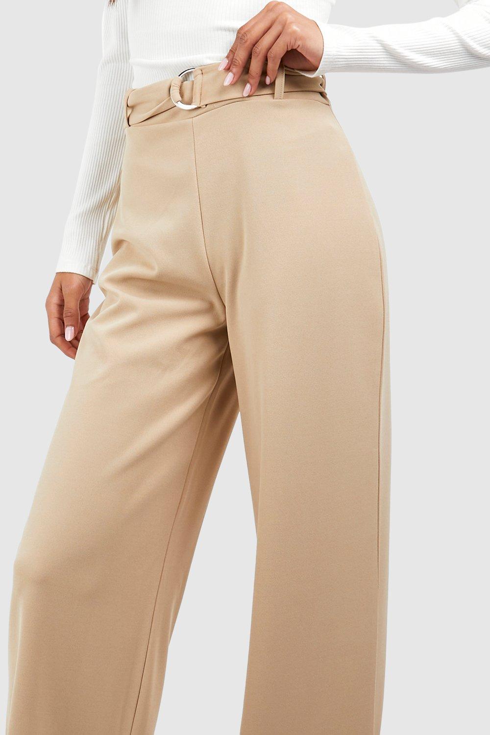 Stone High Waist Wide Leg Trousers