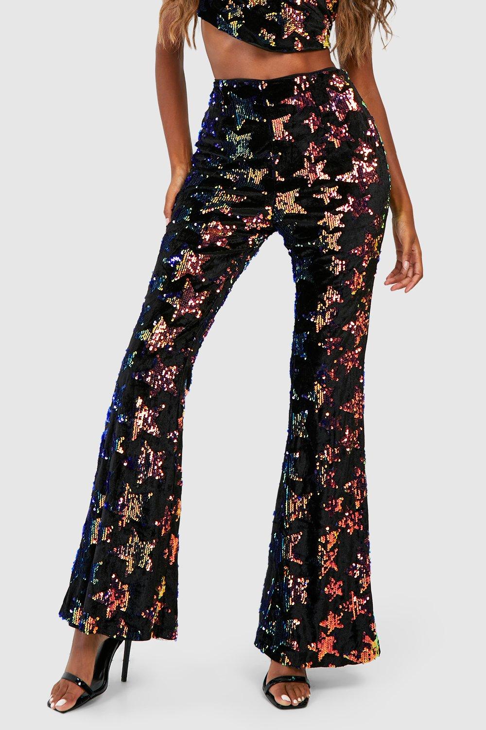 Flared pants hot sale stars