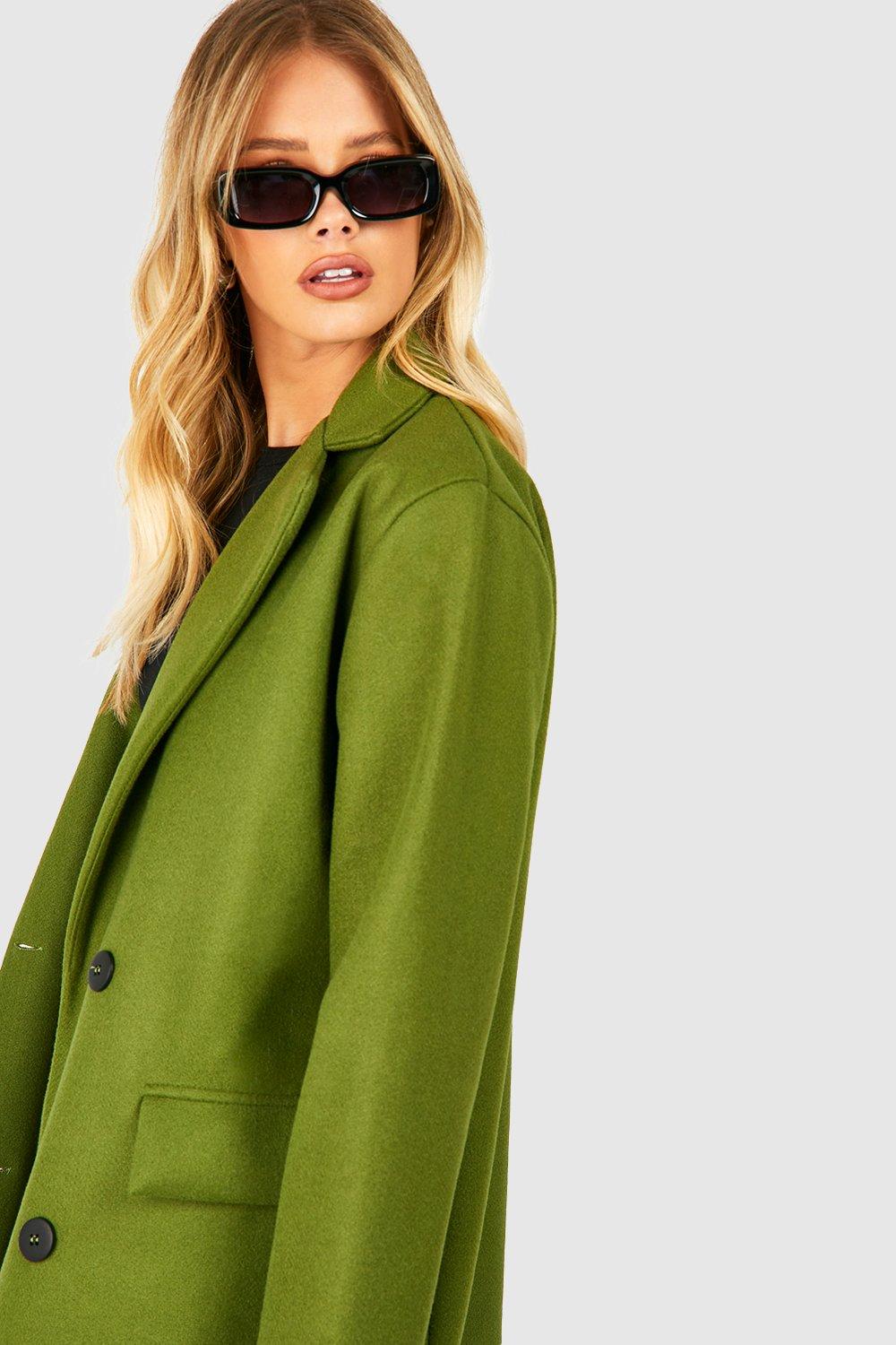 Boohoo green cheap coat