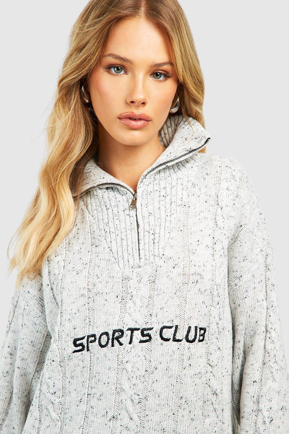 Grey sports outlet jumper