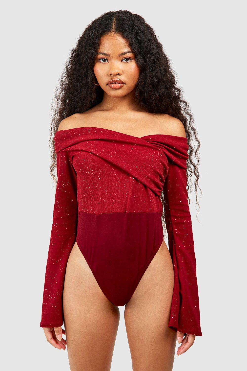 Red store glitter bodysuit