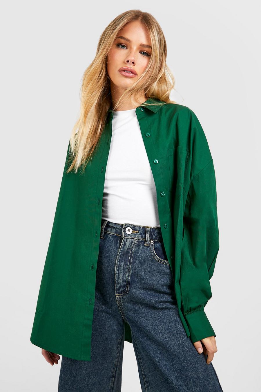 Camicia oversize, Green image number 1