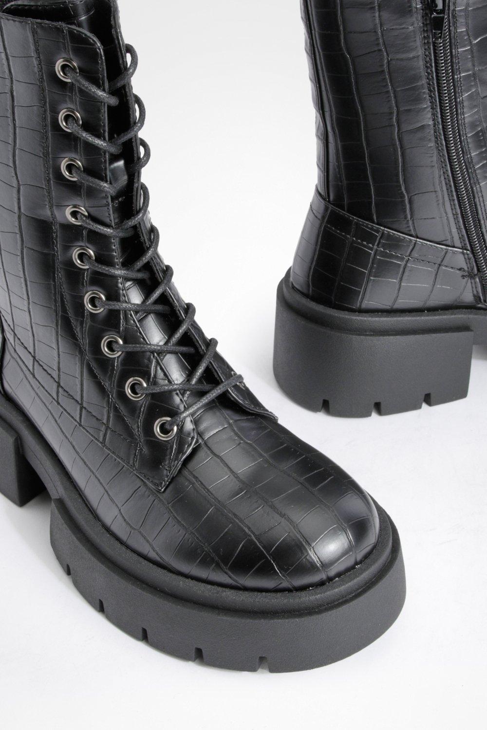 Chunky store croc boots