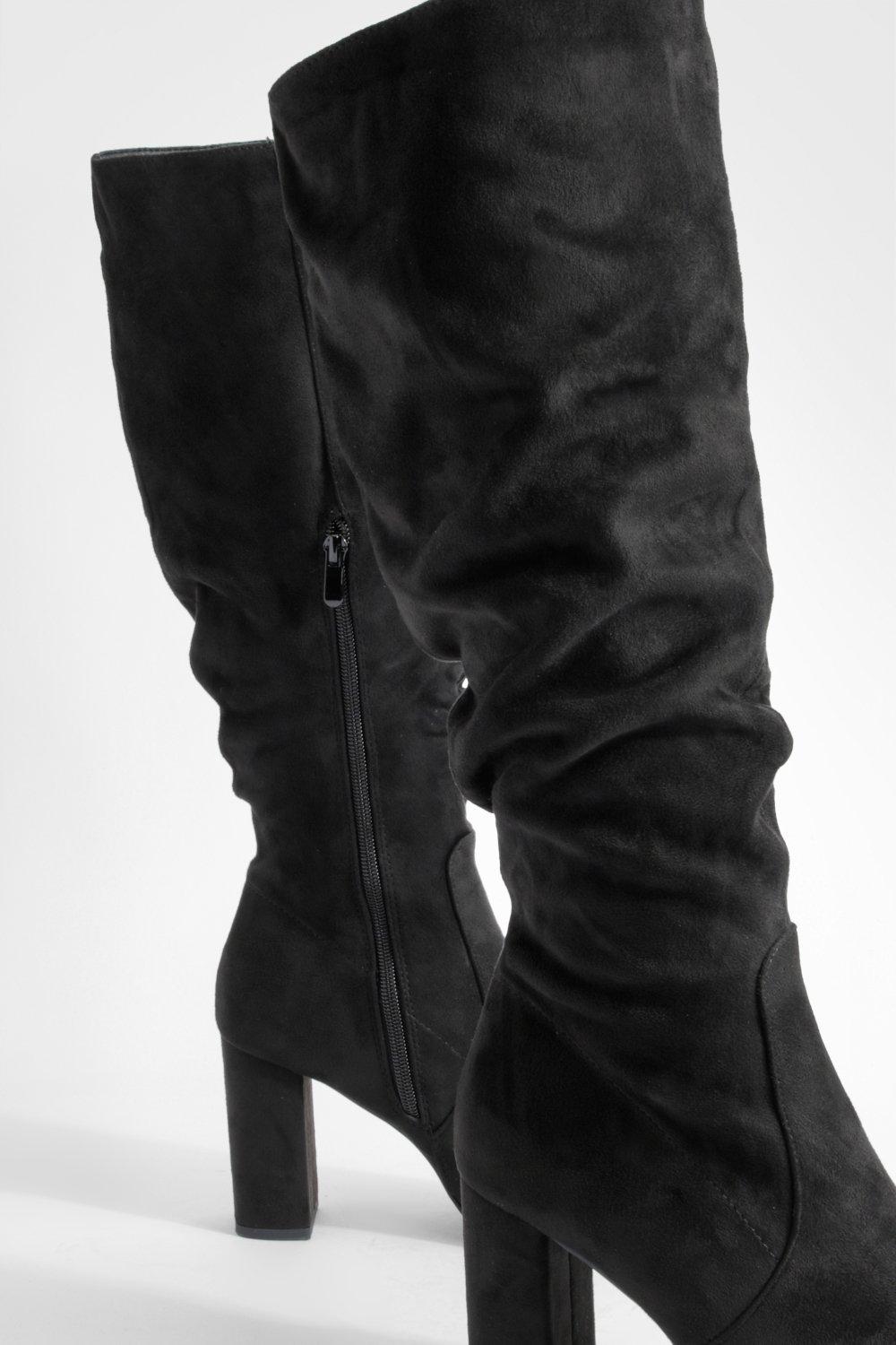 Wide width 2024 slouch boots