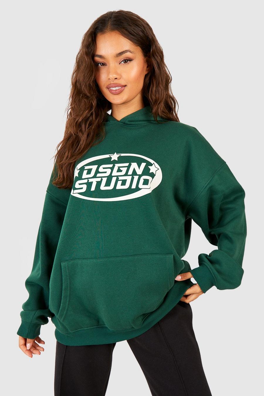Forest Dsgn Studio Oversize hoodie med slogan image number 1