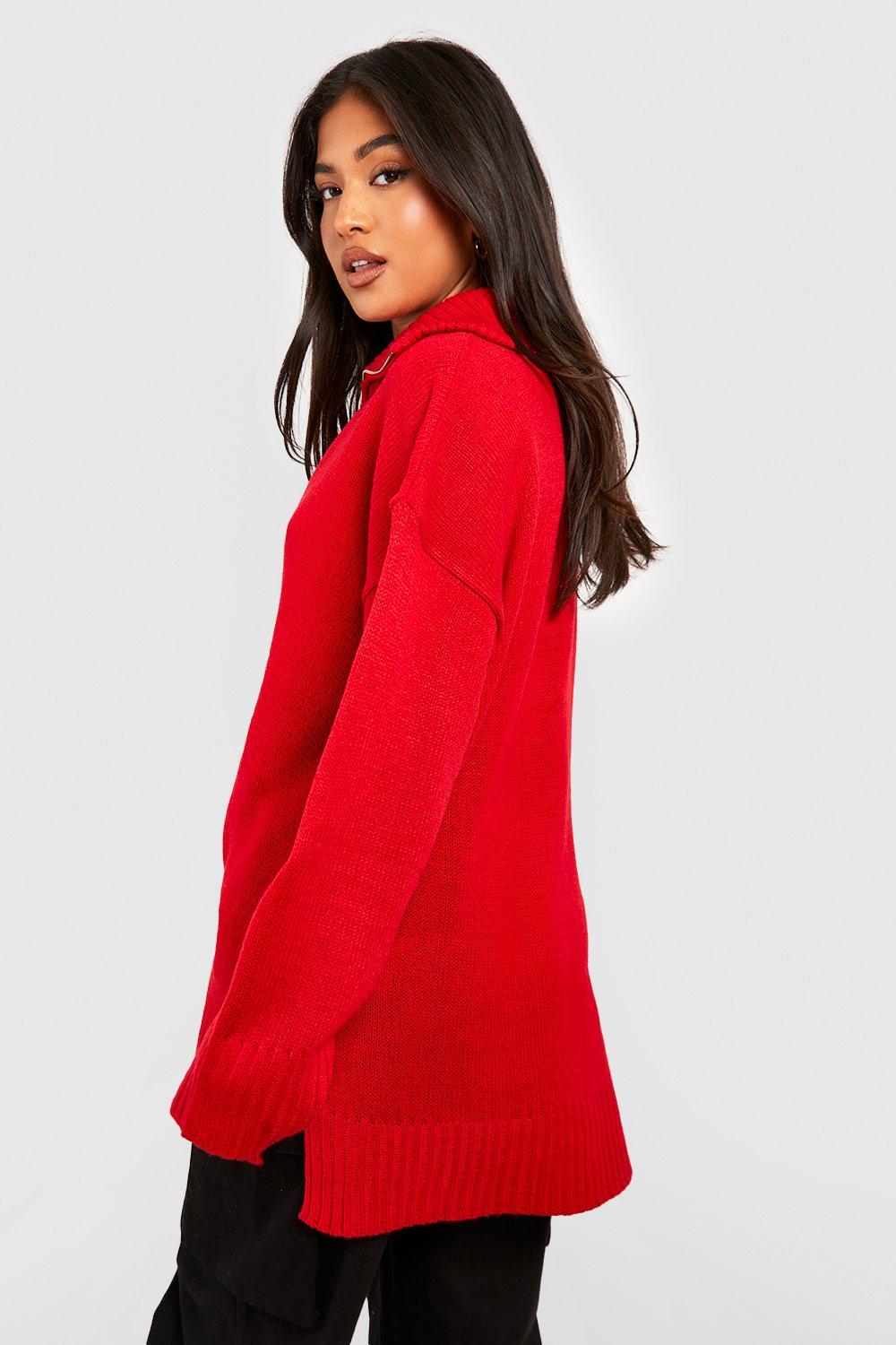 Boohoo red outlet jumper