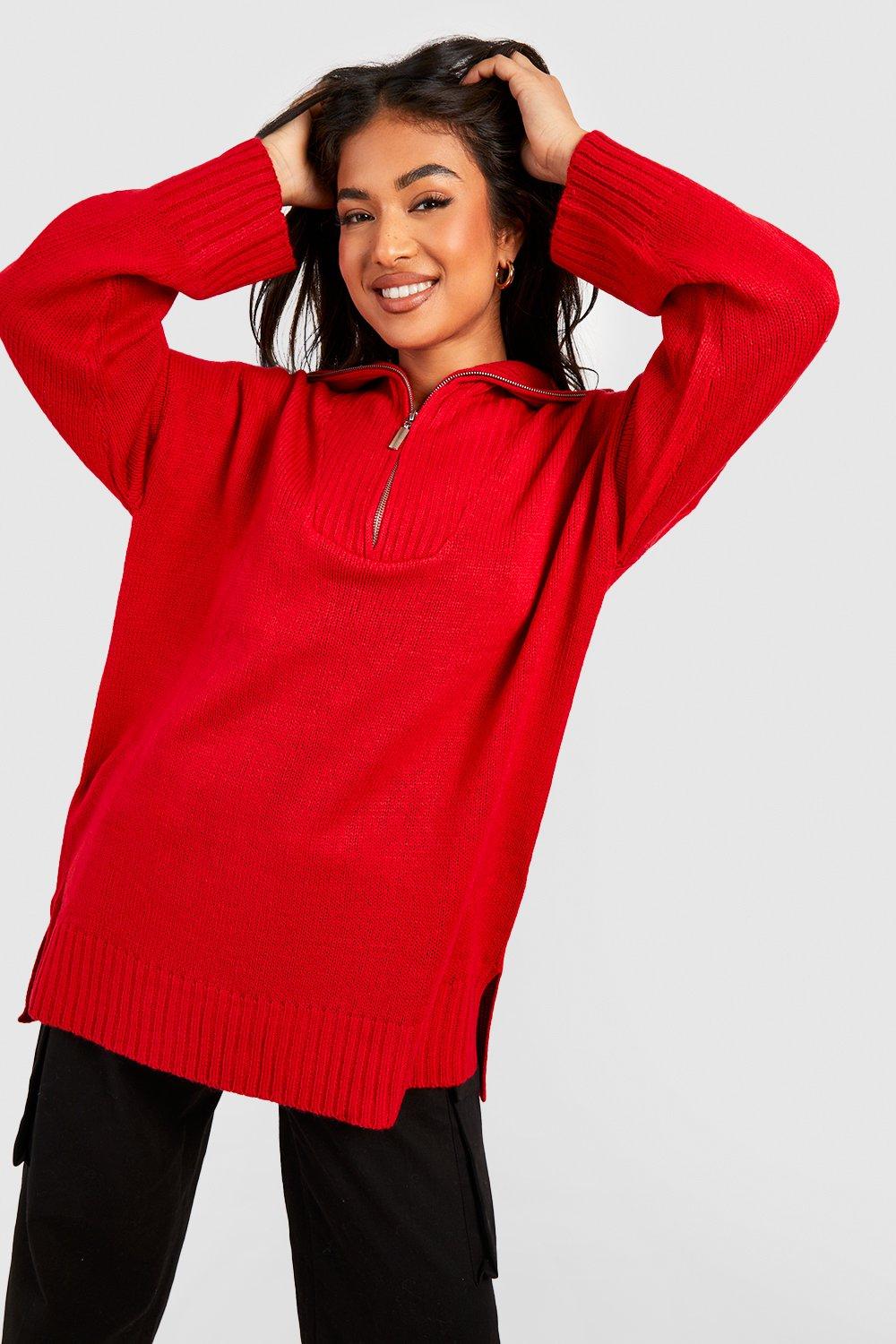 Boohoo red outlet jumper