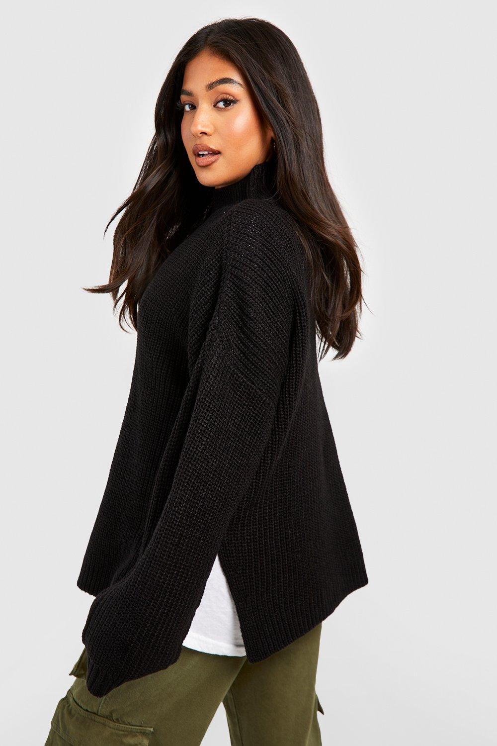 Petite polo neck on sale jumper