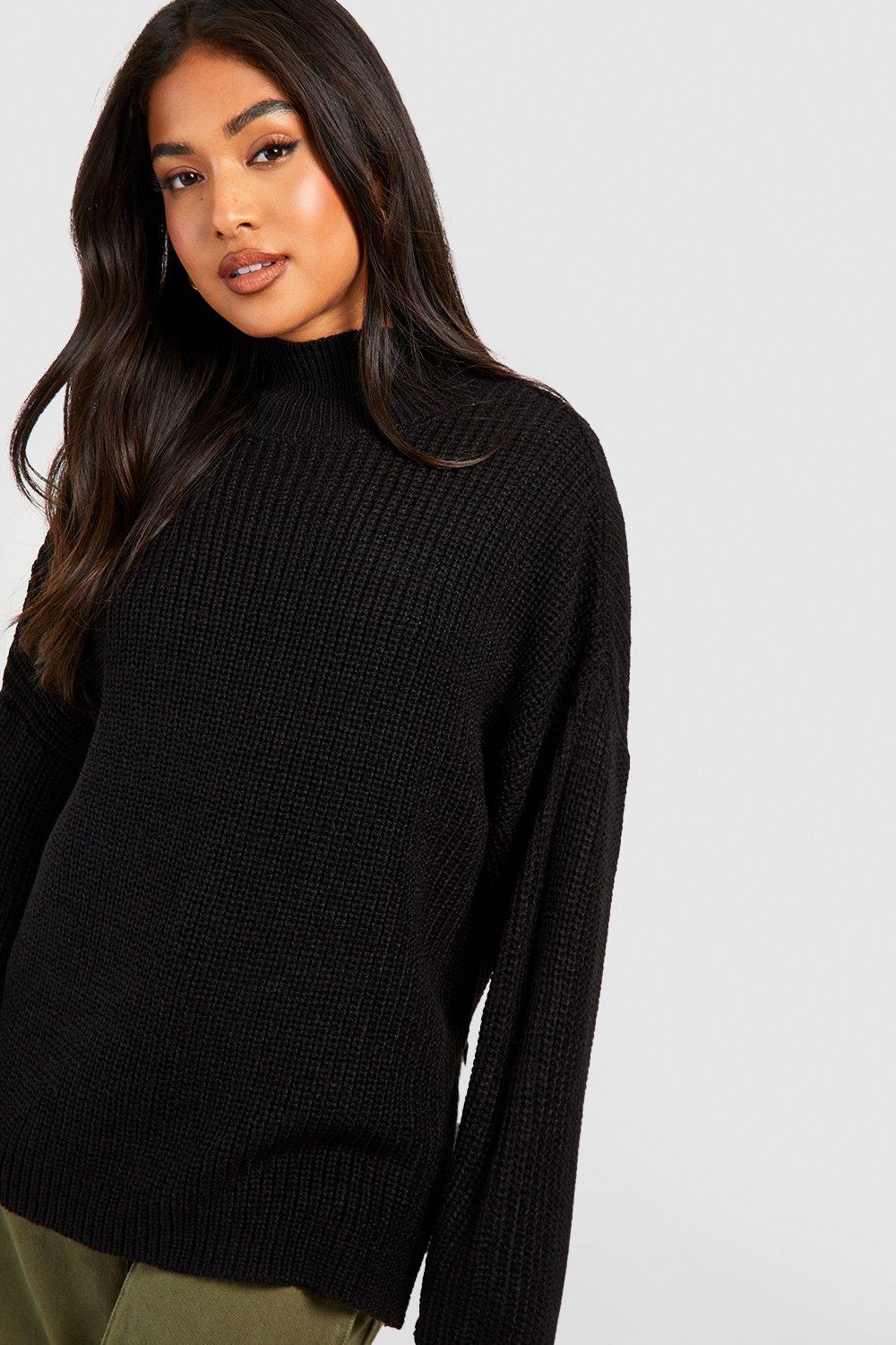 Petite Turtle Neck Oversized Jumper