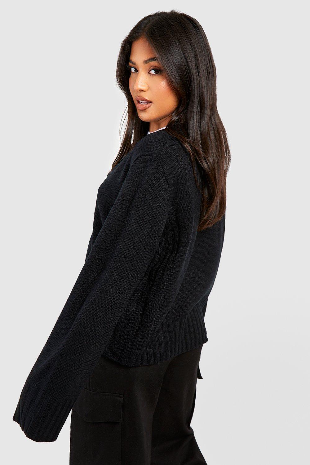 Wide sleeve deals cardigan sweater