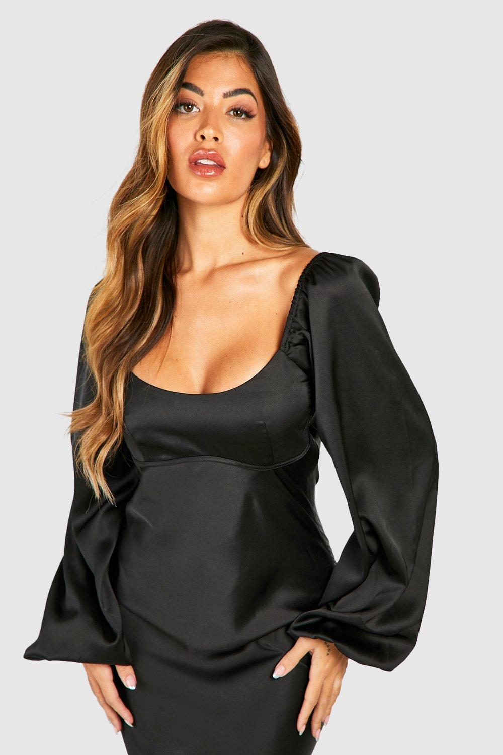 Blouson sleeve dress sale