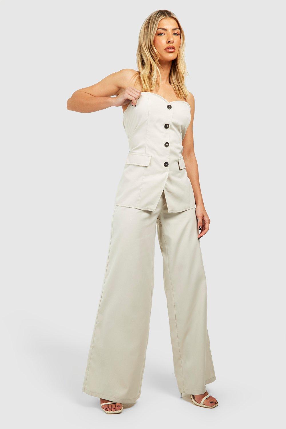 Bandeau Vest Tailored Jumpsuit