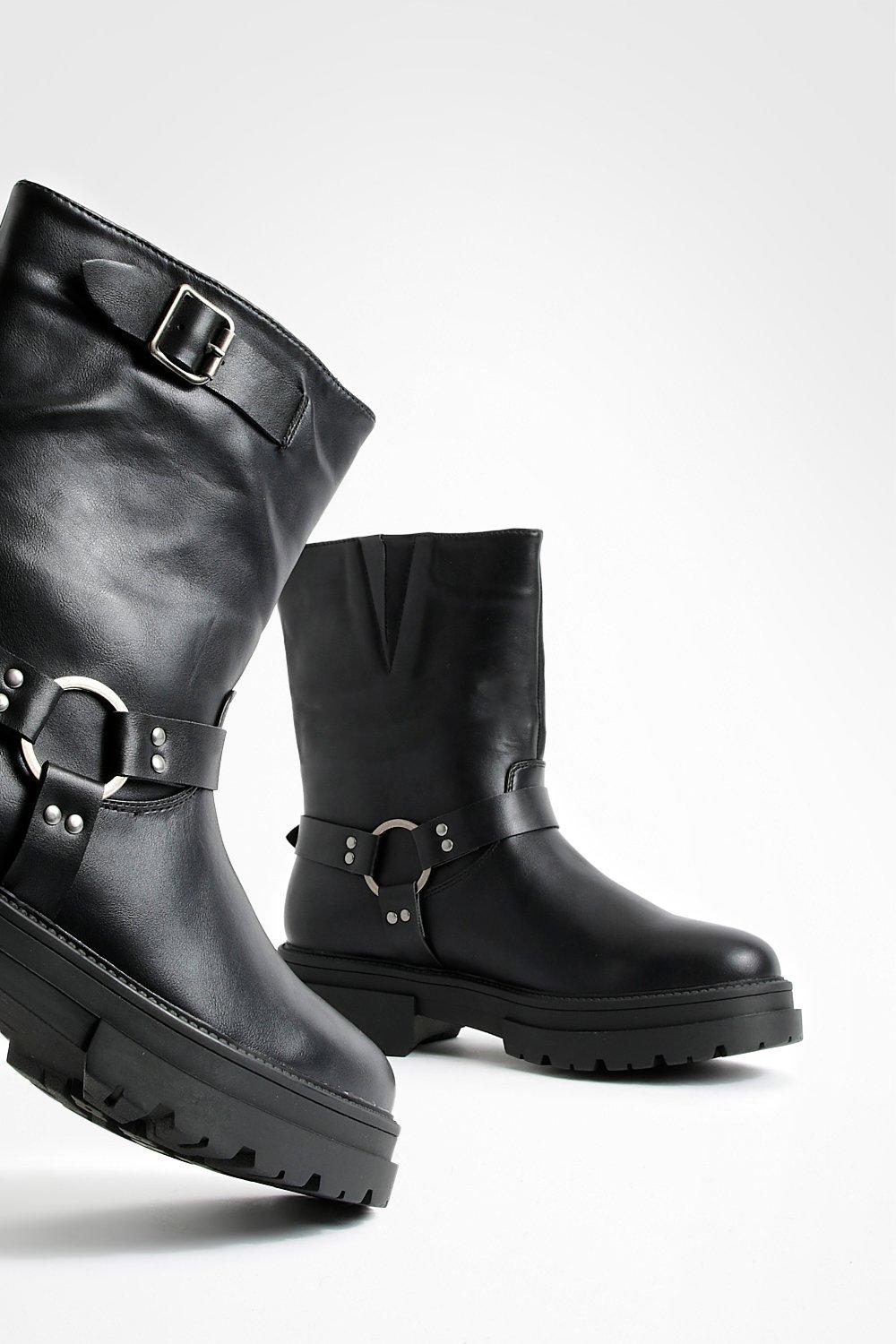 boohoo biker boots