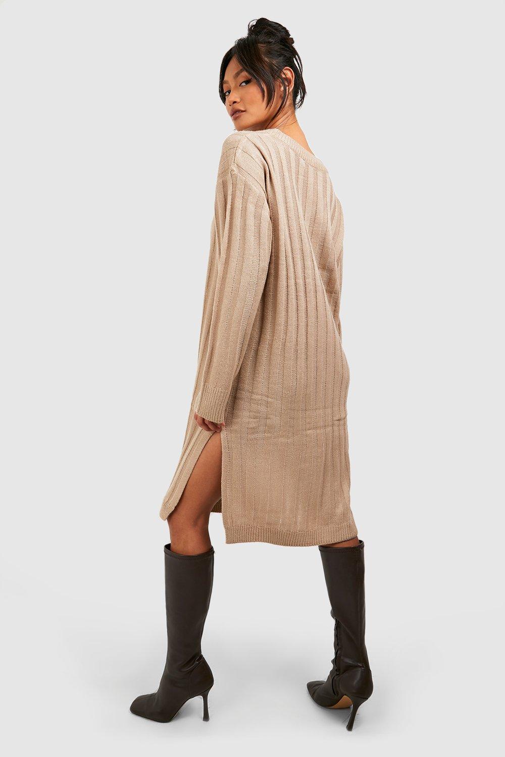 11+ Rib Knit Midi Dress