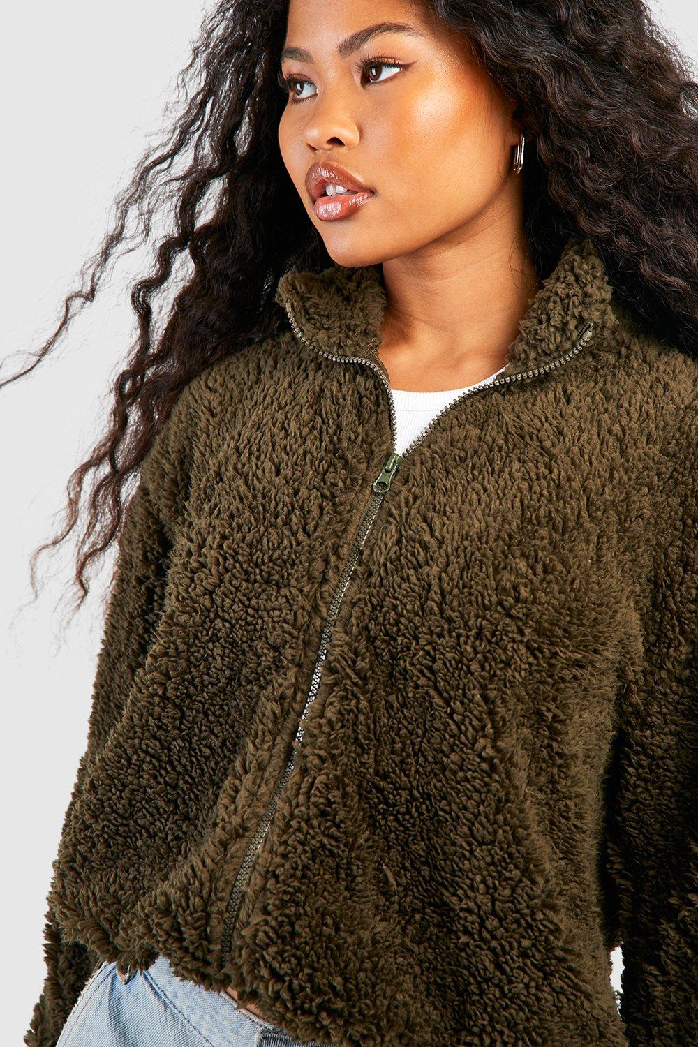 Women's petite fleece on sale jacket