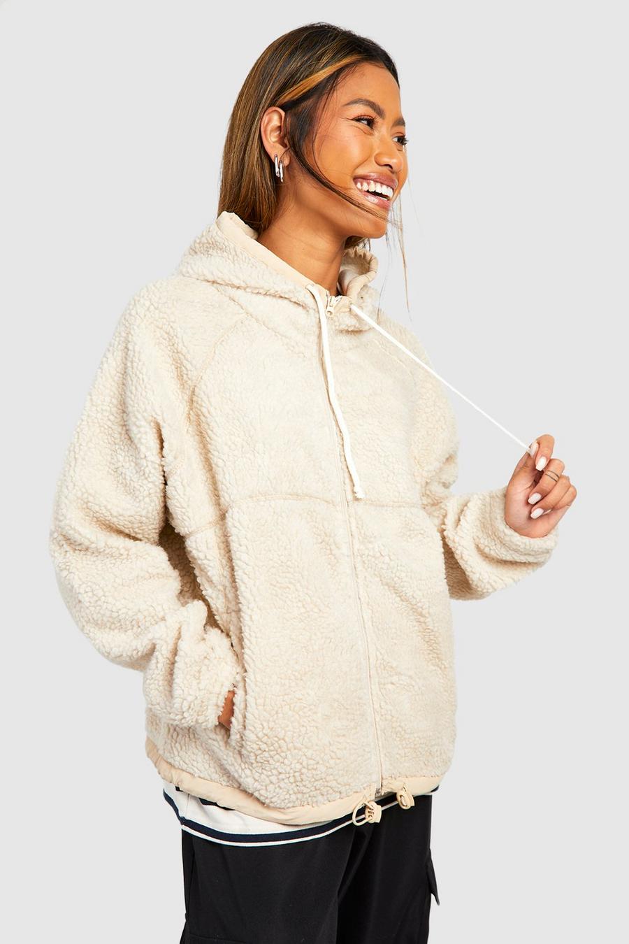 Womens Teddy Warm Fleece Hoodie Cute Bear Ears Fuzzy Fleece Sweatshirt Teen  Girl's Winter Sherpa Pullover Jumper Coat, Brown, Small : :  Clothing, Shoes & Accessories