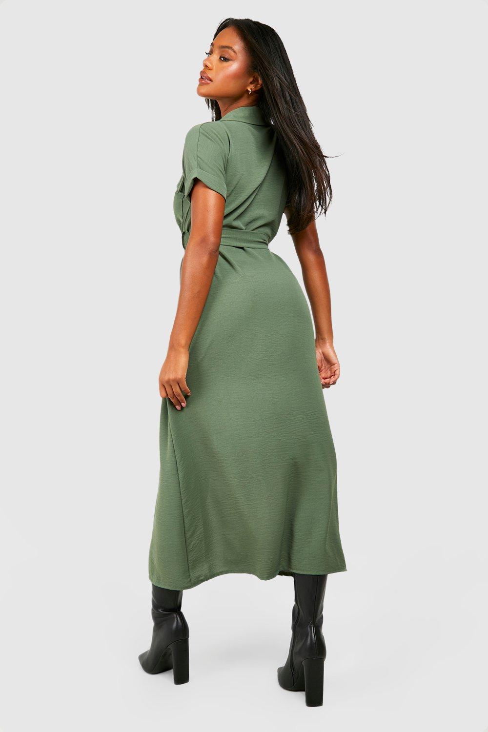 Boohoo cheap utility dress