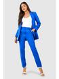 Cobalt Slim Fit Ankle Grazer Tailored Trousers