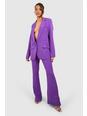 Violet Split Side Fit & Flare Tailored Trousers