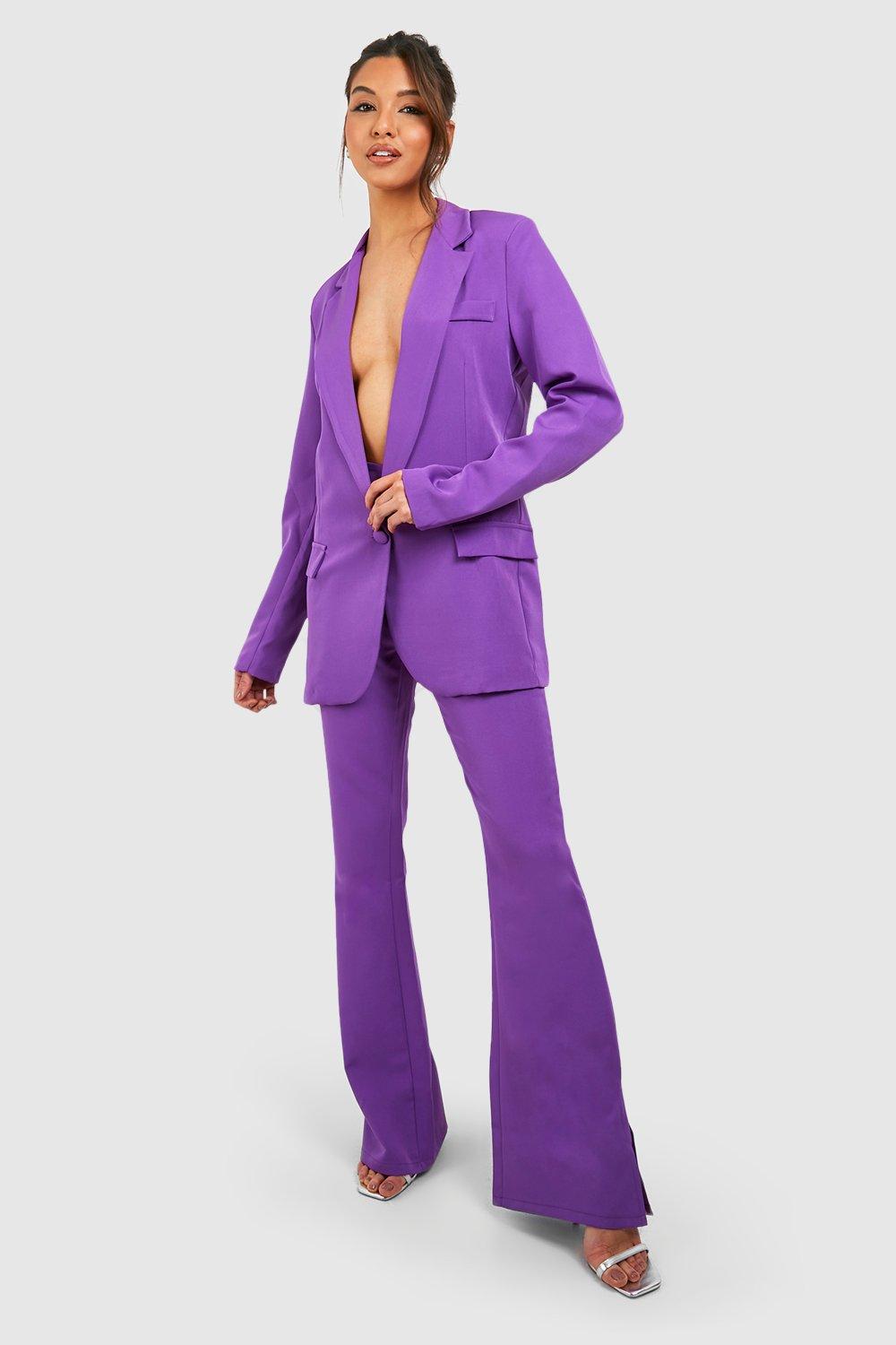 Plunge Front Longline Tailored Blazer boohoo NO