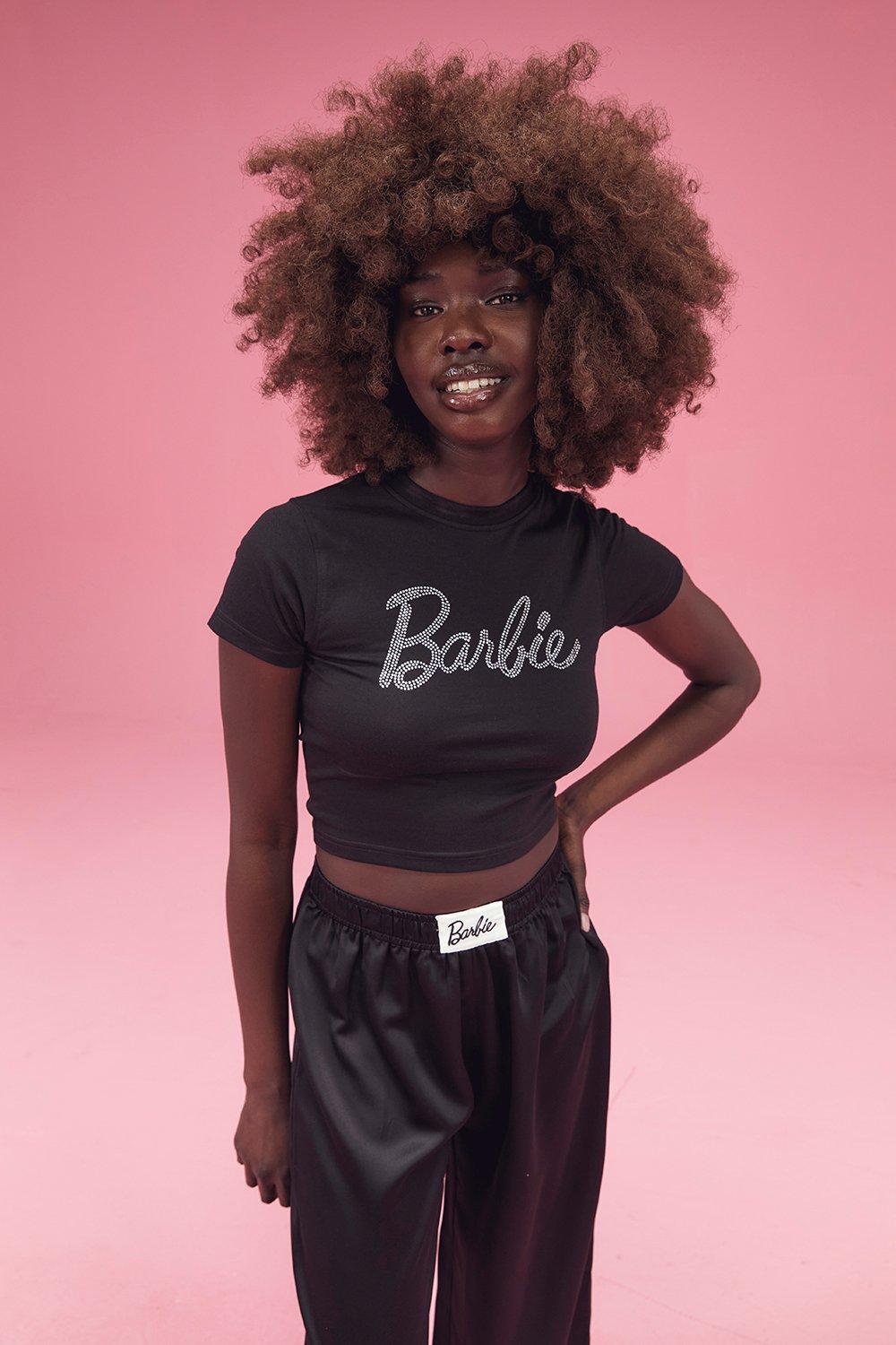 Black barbie best sale crop top