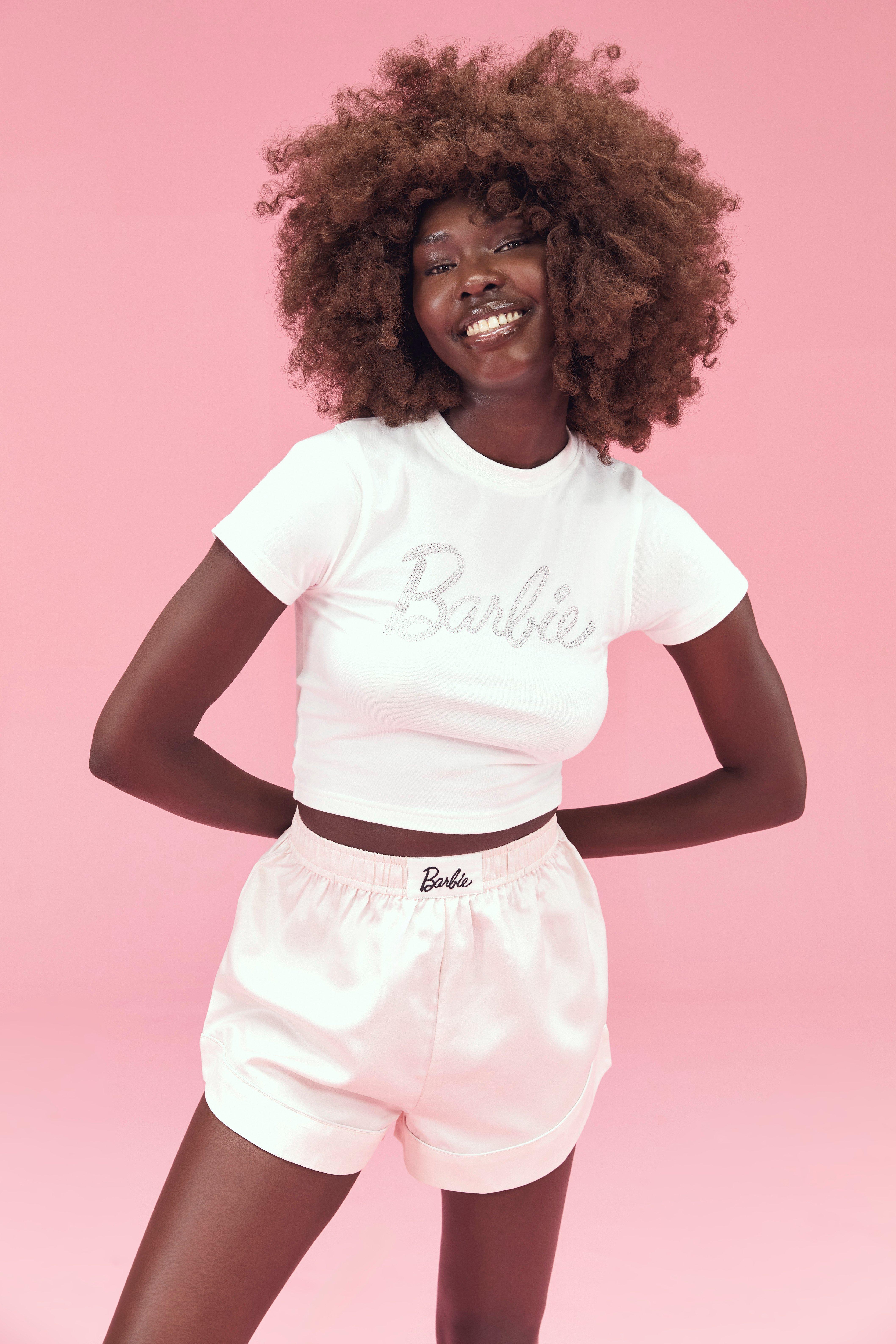 She's The Star Barbie Short Sleeve Top - White