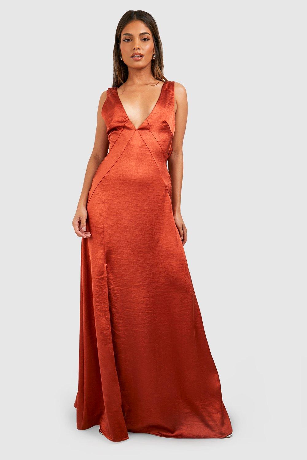 Copper orange dress sale