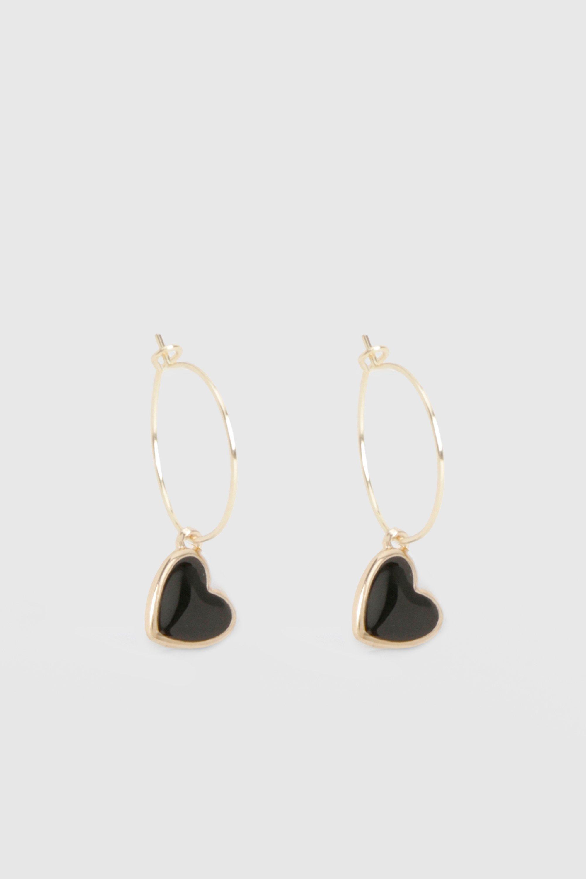 Boucles d'oreilles pendantes cœur